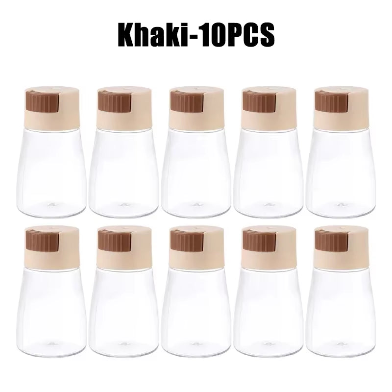 Salt and Pepper Shakers Precise Quantitative Push Type Measuring Seasoning Shaker Press Type Salt Dispenser Spice Dispenser