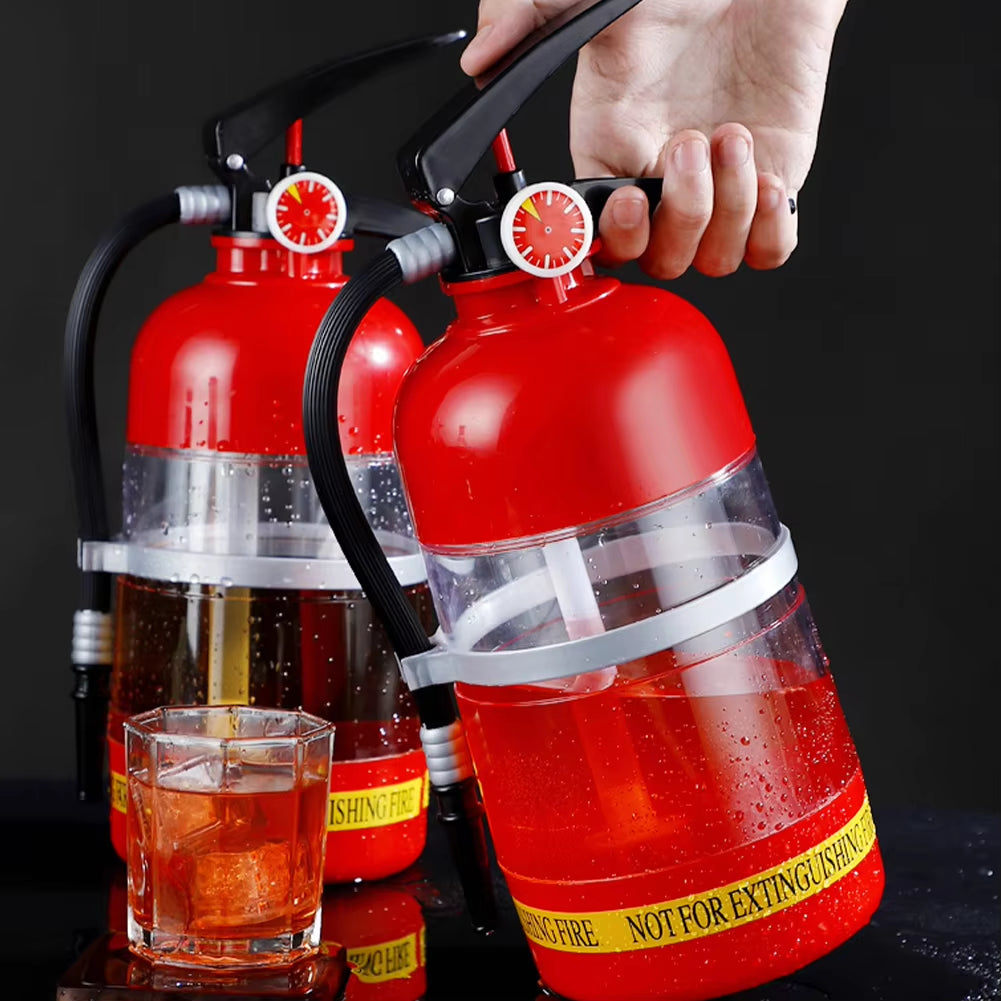 1.5L Beer Wine Drink Dispenser Creative Fire Extinguisher Shape Liquor Dispenser Wine Spirits Beer Beverage Party Bar Accessory