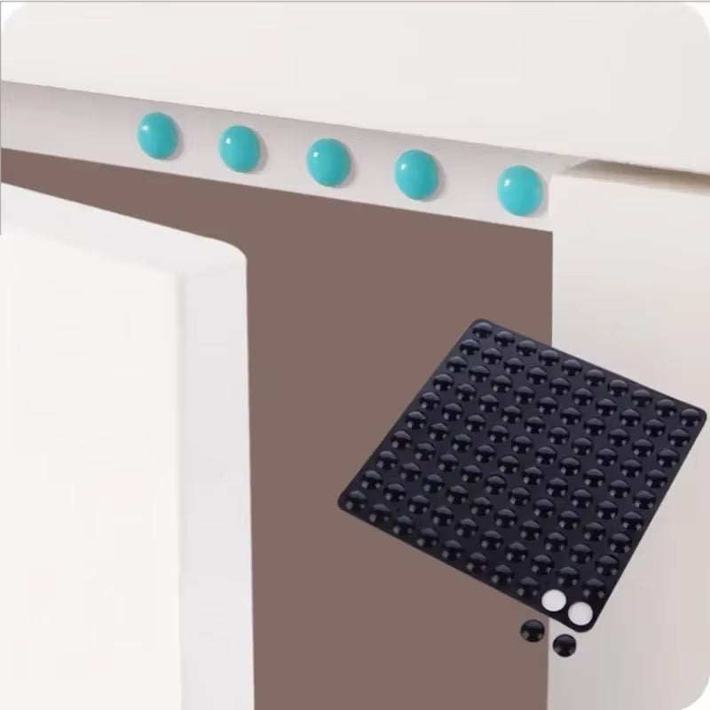 300/100Pcs Self-Adhesive Clear Door Stop Rubber Damper Buffer Cabinet Bumpers Silicone Furniture Dots Cushion Protective Pads