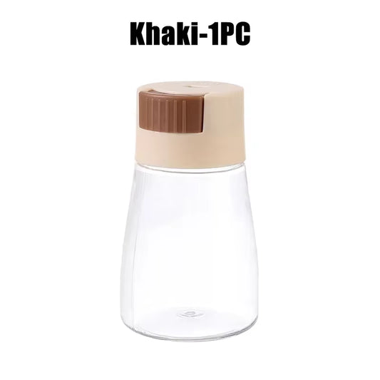 Salt and Pepper Shakers Precise Quantitative Push Type Measuring Seasoning Shaker Press Type Salt Dispenser Spice Dispenser