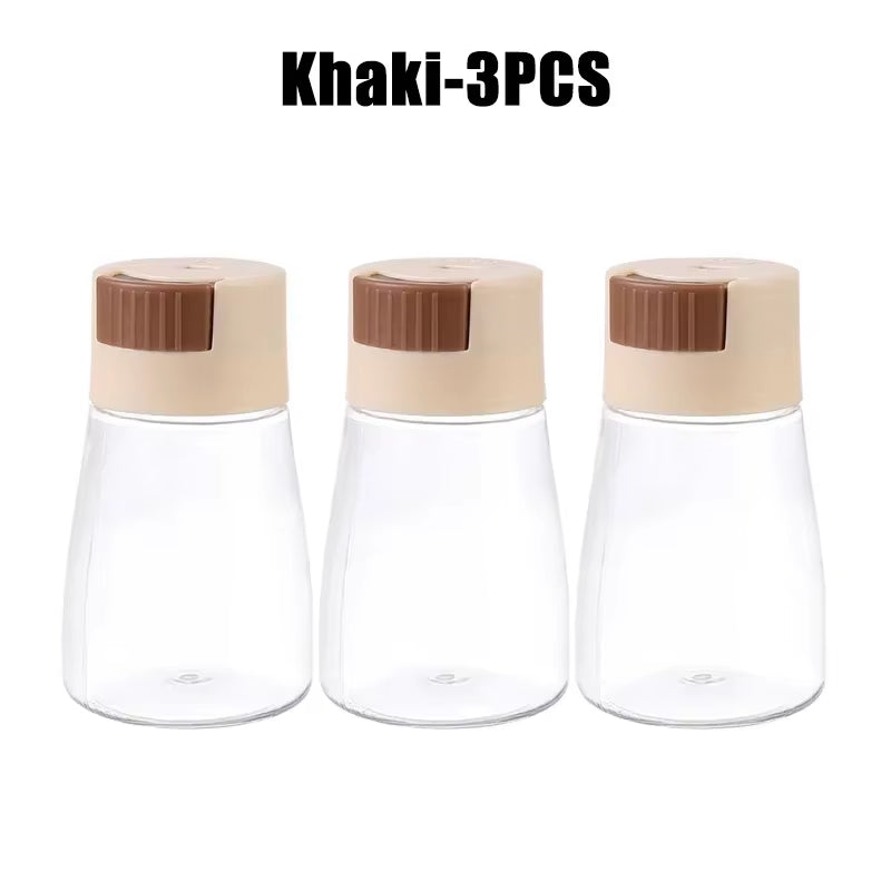 Salt and Pepper Shakers Precise Quantitative Push Type Measuring Seasoning Shaker Press Type Salt Dispenser Spice Dispenser