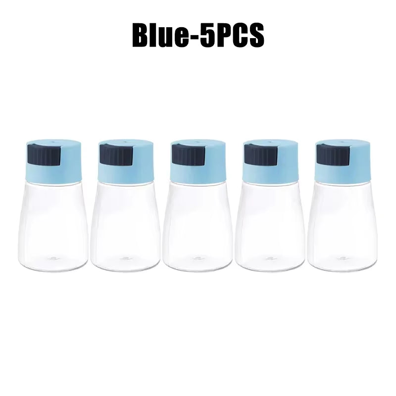 Salt and Pepper Shakers Precise Quantitative Push Type Measuring Seasoning Shaker Press Type Salt Dispenser Spice Dispenser