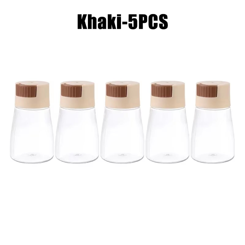 Salt and Pepper Shakers Precise Quantitative Push Type Measuring Seasoning Shaker Press Type Salt Dispenser Spice Dispenser