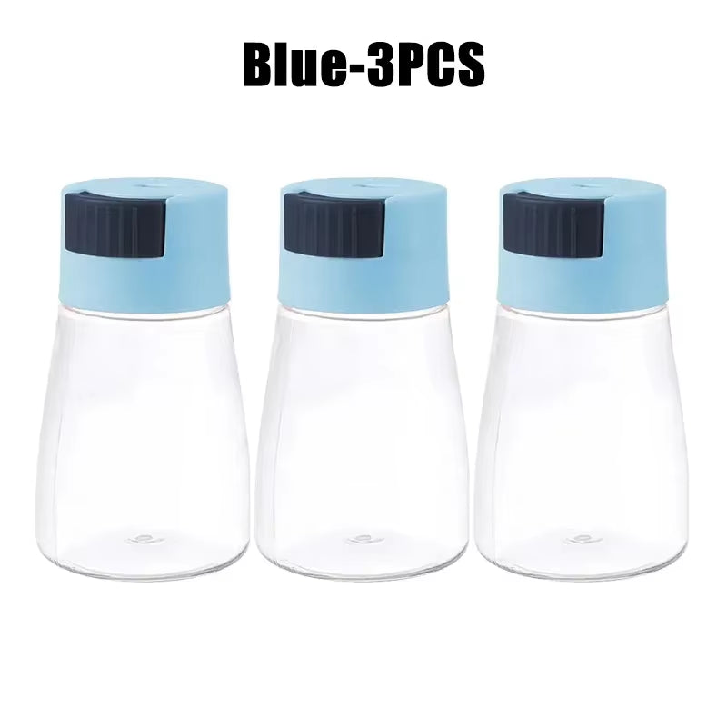 Salt and Pepper Shakers Precise Quantitative Push Type Measuring Seasoning Shaker Press Type Salt Dispenser Spice Dispenser