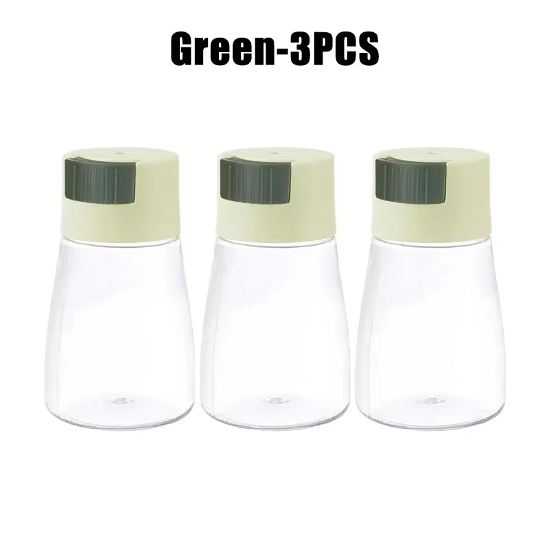 Salt and Pepper Shakers Precise Quantitative Push Type Measuring Seasoning Shaker Press Type Salt Dispenser Spice Dispenser