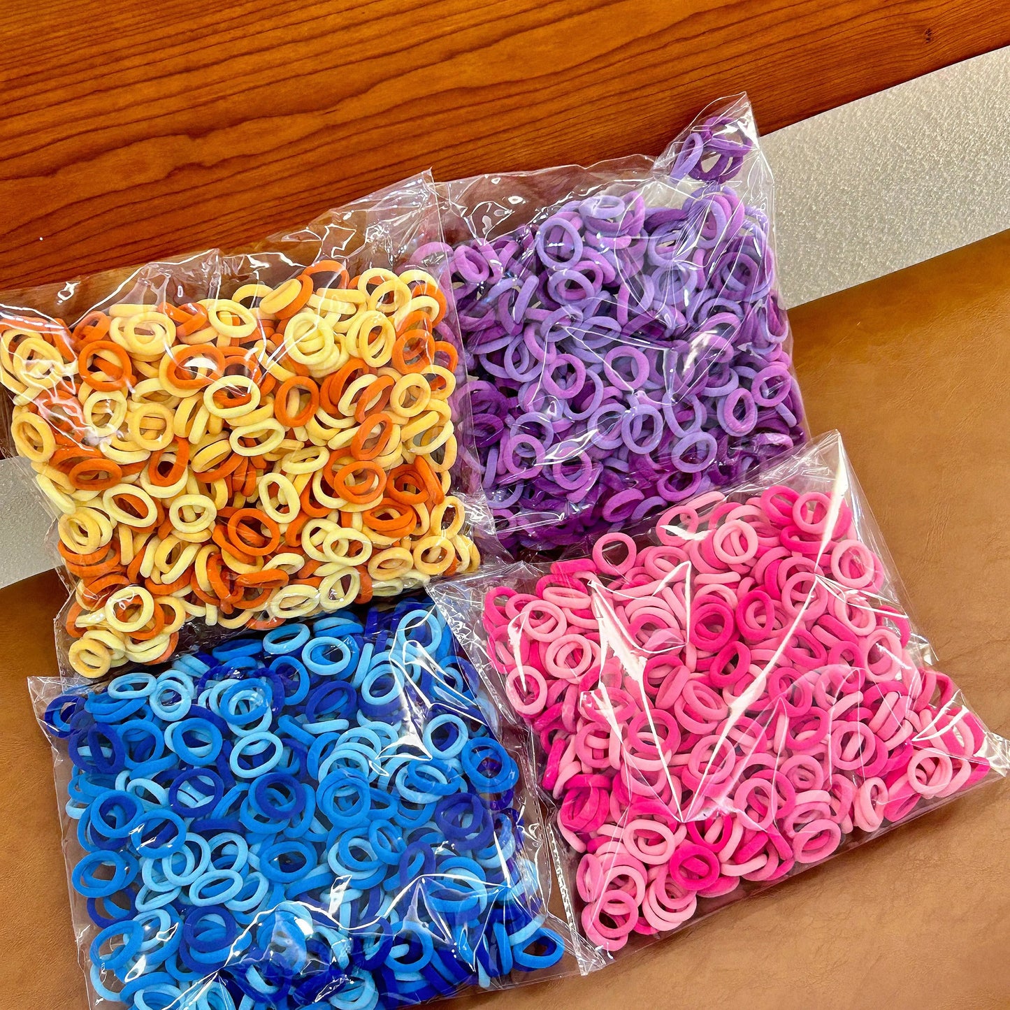 100 Pieces Of Children's Hair Accessories With High Elasticity Fashionable Nylon Hair Rope Simple Basic Headband and Headband