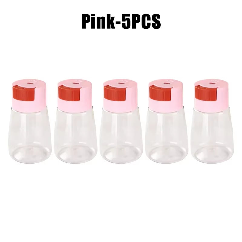 Salt and Pepper Shakers Precise Quantitative Push Type Measuring Seasoning Shaker Press Type Salt Dispenser Spice Dispenser